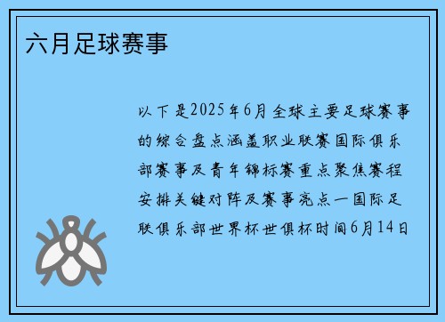 六月足球赛事